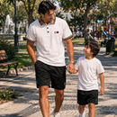 [Llevá 5 y Pagá 3] Camisa Masculina Monaco de Algodón y Poliéster + 3 Shorts Gratis