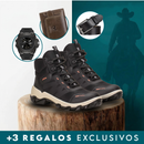 Bota Masculina Dry-Tech Ortopédica Impermeable y con Suela Antideslizante + 3 regalos: Reloj, Cinturón y Billetera