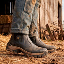 Kit de Bota Masculina Adventure de Cuero Legítimo y Suela Antideslizante +4 REGALOS: Billetera, Sombrero, Cinturón y Vaso Térmico