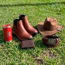 Kit de Bota Masculina Adventure de Cuero Legítimo y Suela Antideslizante +4 REGALOS: Billetera, Sombrero, Cinturón y Vaso Térmico
