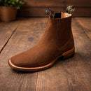 Kit Bota Masculina Pampa de Cuero Legítimo con Plantilla Ortopédica + 4 REGALOS: Vaso, Billetera, Cinturón y Sombrero