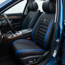 Funda de Auto Universal Prime en Cuero Legítimo con Airbag +REGALOS: Alfombras de Cuero y Funda para Volante