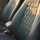 Funda de Auto Universal Noble en Cuero Legítimo con Airbag + REGALOS: Alfombra de Cuero y Funda de Volante