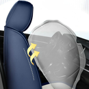 Funda de Asiento Universal Bastion en Cuero Legítimo con Airbag + REGALOS: Alfombra de Cuero y Funda para Volante