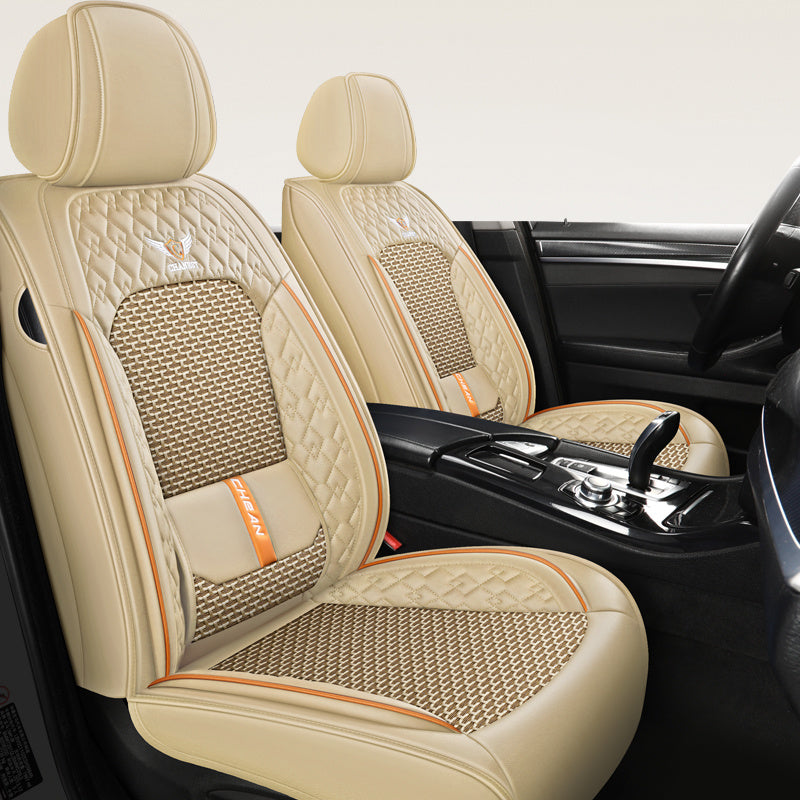 Funda Universal para Asiento de Auto Veron en Piel Genuina + REGALO: Juego Completo de Alfombras