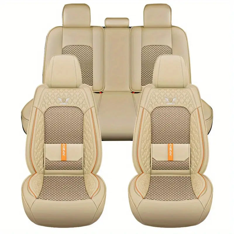 Funda Universal para Asiento de Auto Veron en Piel Genuina + REGALO: Juego Completo de Alfombras