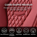 Funda para Auto Bulka Universal en Cuero Legítimo con Airbag Integrado + REGALO: Alfombras y Funda para Volante