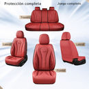 Funda para Auto Bulka Universal en Cuero Legítimo con Airbag Integrado + REGALO: Alfombras y Funda para Volante