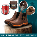 Kit de Bota Masculina Adventure de Cuero Legítimo y Suela Antideslizante +4 REGALOS: Billetera, Sombrero, Cinturón y Vaso Térmico